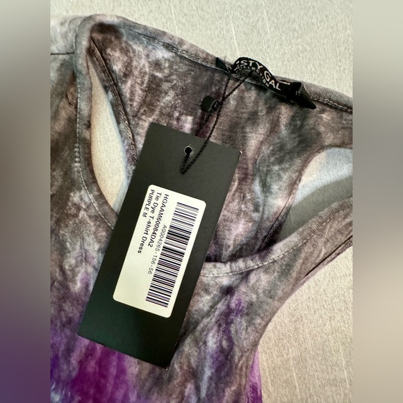 Tie Dye Print Mini T-Shirt Dress - Picture 10 of 12